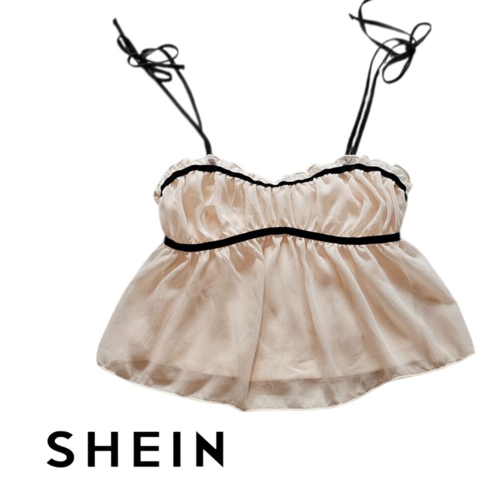 SHEIN XS Camisole Top Off White